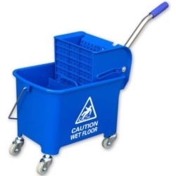 CleanPRO Wózek do Sprzątania Typy Kentucky Niebieski 20l + Wyciskarka 394641