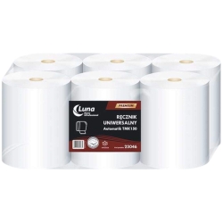 LUNA Ręcznik Papierowy System AutoCut 150m Zgrzewka 6szt. Celuloza 2W 23046