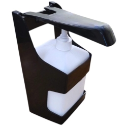 deClean Dozownik do Mydła w Płynie 1litr Łokciowy Czarny HS139B