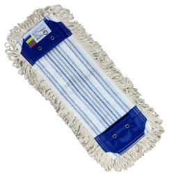 Mopatex CISNE Nakladka Bawełniana DUO Mop Płaski 40cm Kolor Biały + Paski  204562-03