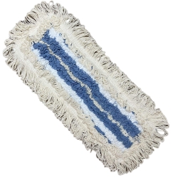 Mopatex CISNE Nakladka Bawełniana DUO Mop Płaski 40cm Kolor Biały + Paski  204562-03