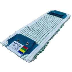 Mopatex CISNE Nakładka Microfibra DUO Mop Płaski 40cm Kolor Zielony 207540-04