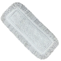 deClean Nakładka Mop Płaski DUO Kieszeniowy + Klips Biały 40cm HS401