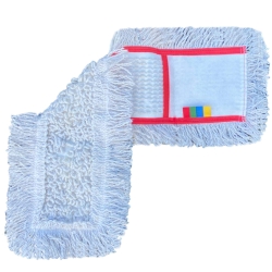 deClean Nakładka Mop Płaski Kieszeniowy Biały 60 cm HS401