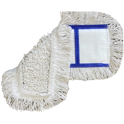 deClean Nakładka Mop Płaski Kieszeniowy Bawełna Biały 40cm 125g HS410