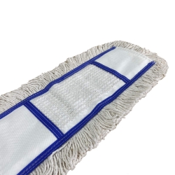 deClean Nakładka Mop Płaski Kieszeniowy Bawełna Biały 40cm 125g HS410
