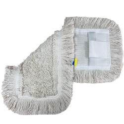 deClean Nakładka Mop Płaski DUO Kieszeniowy + Klips Bawełna 40cm 145g HS416