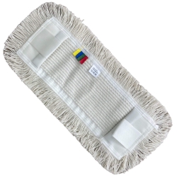 deClean Nakładka Mop Płaski DUO Kieszeniowy + Klips Bawełna 40cm 145g HS416