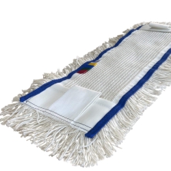 deClean Nakładka Mop Płaski DUO Kieszeniowy + Klips Bawełna 50cm 200g HS416