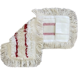 deClean Nakładka Mop Płaski DUO Kieszeniowy + Klips Bawełna EXTRA 40cm 160g HS417