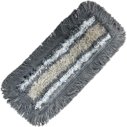 deClean Nakładka Mop Płaski Kieszeniowy DUO Klips Silicon Bawełna 40cm HS427 Premium