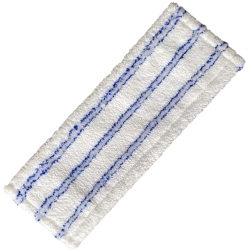deClean Nakładka Mop Płaski DUO Kieszeniowy + Klips Plastik Microfibra Blue 40cm 95g HS448