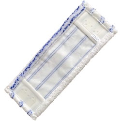 deClean Nakładka Mop Płaski DUO Kieszeniowy + Klips Plastik Microfibra Blue 40cm 95g HS448