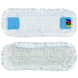 deClean Nakładka Mop Płaski DUO Kieszeniowy + Klips Bawełna 40cm HS456