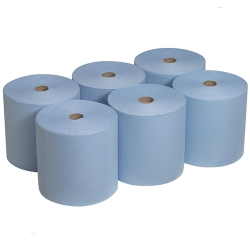 Ręcznik Papierowy MATIC Long Celuloza 300 Blue Premium Zgrzewka 6 szt, HS595