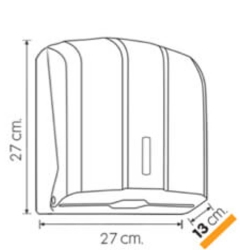 deClean Podajnik do Ręczników Papierowych Składanych Transparentny HS040T