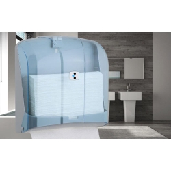 deClean Podajnik do Ręczników Papierowych Składanych Transparentny HS040T