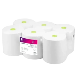 Satino by WEPA Ręcznik Papierowy 150m 2W System Autocut Zgrzewka 6szt. + Adapter HYGINITY