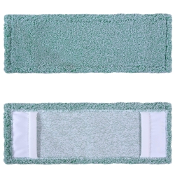 deClean Nakładka Mop Płaski Kieszeniowy Microfibra 40cm Kolor Zielony HS412