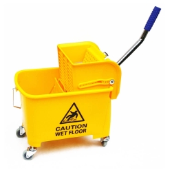 deClean Wózek do Sprzątania Typy Kentucky Żółty 20l + Wyciskarka HS320